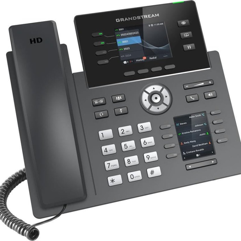 Grandstream GRP2614 Ενσύρματο Τηλέφωνο IP 4 γραμμών Μαύρο (GRP-2614)