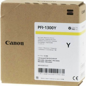 Canon PFI-1300 Μελάνι Εκτυπωτή InkJet Κίτρινο (0814C001)