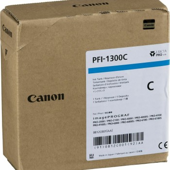Canon PFI-1300 Μελάνι Εκτυπωτή InkJet Κυανό (0812C001)