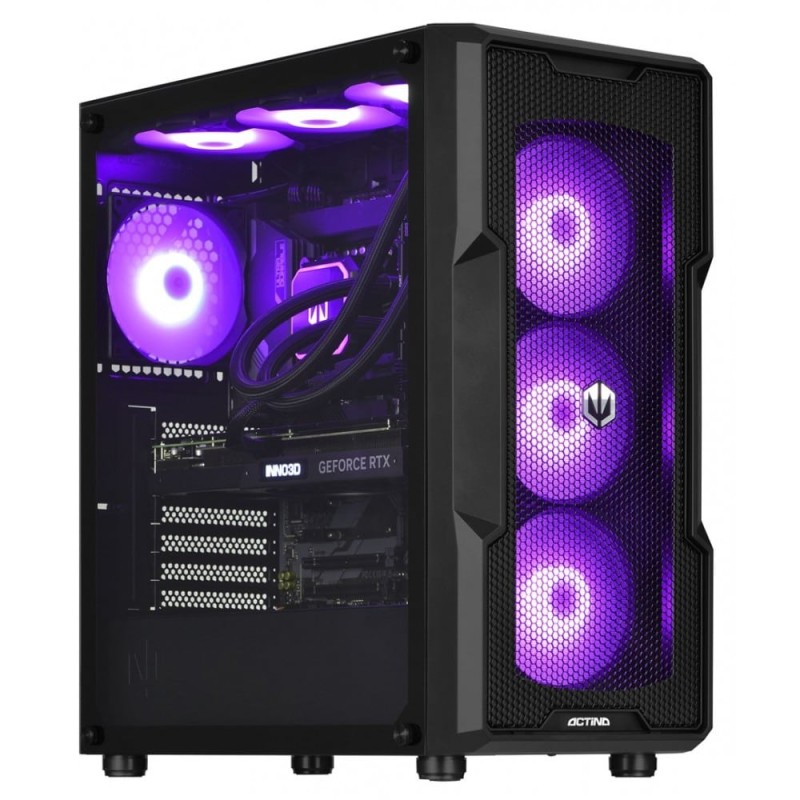 Actina 5901443386490 PC AMD Ryzen 7 7800X3D 32 GB DDR5SDRAM 1 TB SSD NVIDIA GeForce RTX 4090 Windows 11 Home Midi Tower Black (KOMACNGIP0064)