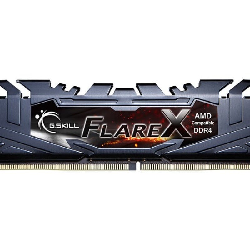 G.Skill Flare X 32GB DDR4 RAM με 4 Modules (4x8GB) και Ταχύτητα 3200 για Desktop (F4-3200C16Q-32GFX)