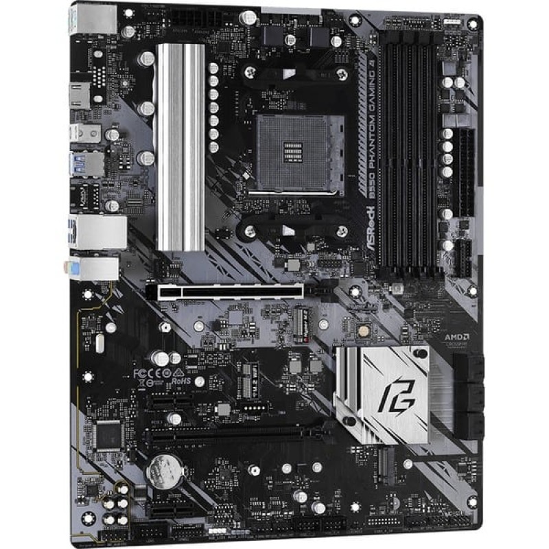 Asrock B550 Phantom Gaming 4 Motherboard ATX με AMD AM4 Socket (90-MXBCY0-A0UAYZ)