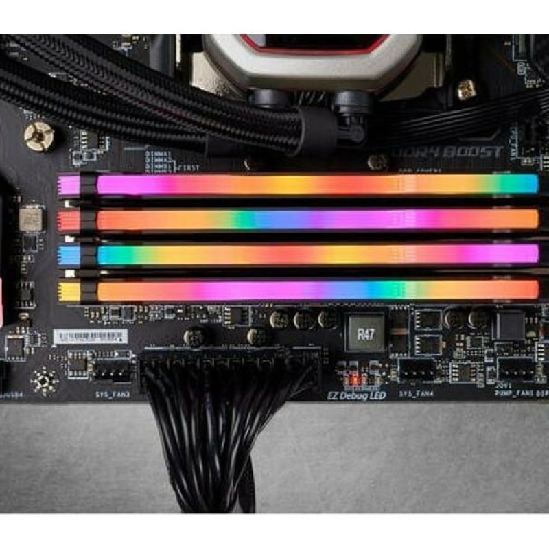 Corsair Vengeance RGB Pro 32GB DDR4 RAM με 4 Modules (4x8GB) και Ταχύτητα 3200 για Desktop (CMW32GX4M4C3200C16)