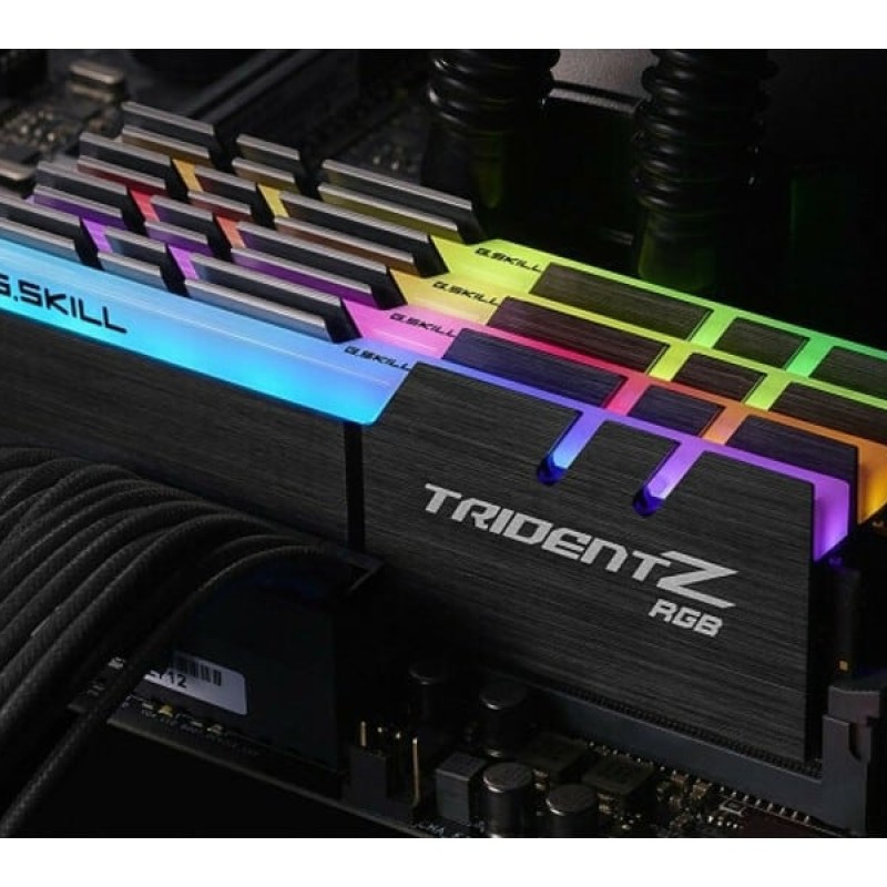 G.Skill Trident Z RGB 32GB DDR4 RAM με 4 Modules (4x8GB) και Ταχύτητα 3200 για Desktop (F4-3200C16Q-32GTZRX)