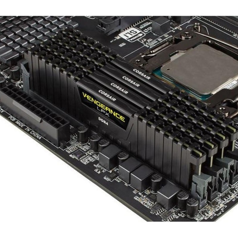 Corsair Vengeance LPX 64GB DDR4 RAM με 4 Modules (4x16GB) και Ταχύτητα 3200 για Desktop (CMK64GX4M4E3200C16)