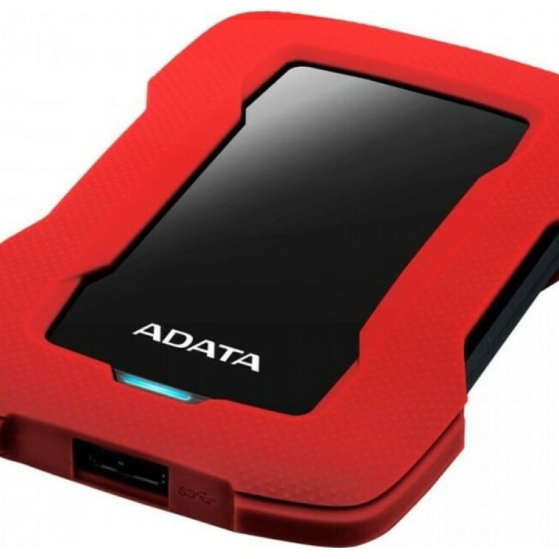 Adata HD330 USB 3.1 Εξωτερικός HDD 1TB 2.5\'\' Κόκκινο (AHD330-1TU31-CRD)