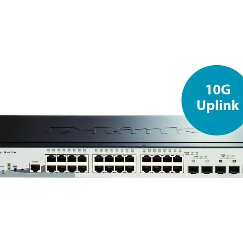 D-Link DGS-1510-28P Managed L3 PoE+ Switch με 24 Θύρες Gigabit (1Gbps) Ethernet και 2 SFP Θύρες (DGS-1510-28P/E)