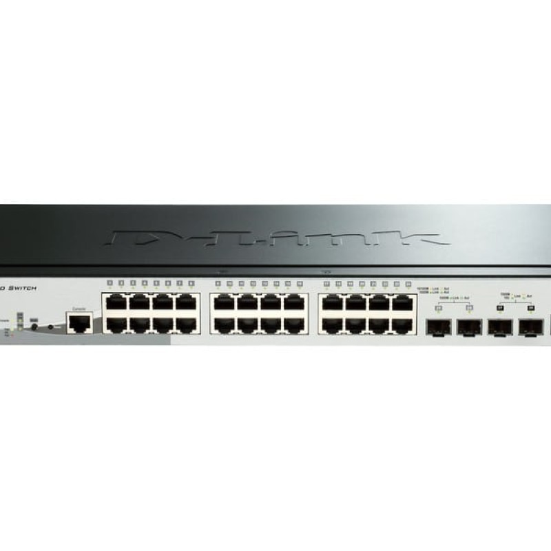 D-Link DGS-1510-28P Managed L3 PoE+ Switch με 24 Θύρες Gigabit (1Gbps) Ethernet και 2 SFP Θύρες (DGS-1510-28P/E)