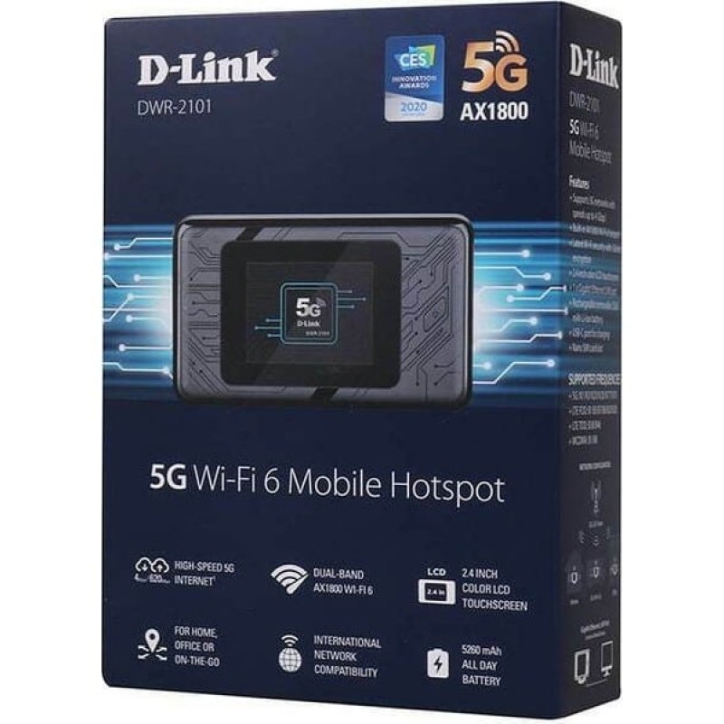 D-Link DWR-2101 Ασύρματο 5G Φορητό Hotspot Wi‑Fi 6