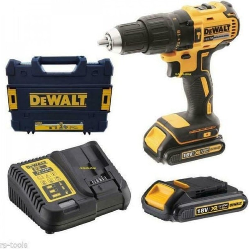 Dewalt DCD778S2T Κρουστικό Δραπανοκατσάβιδο Μπαταρίας 18V 2x1.5Ah (DCD778S2T-QW)