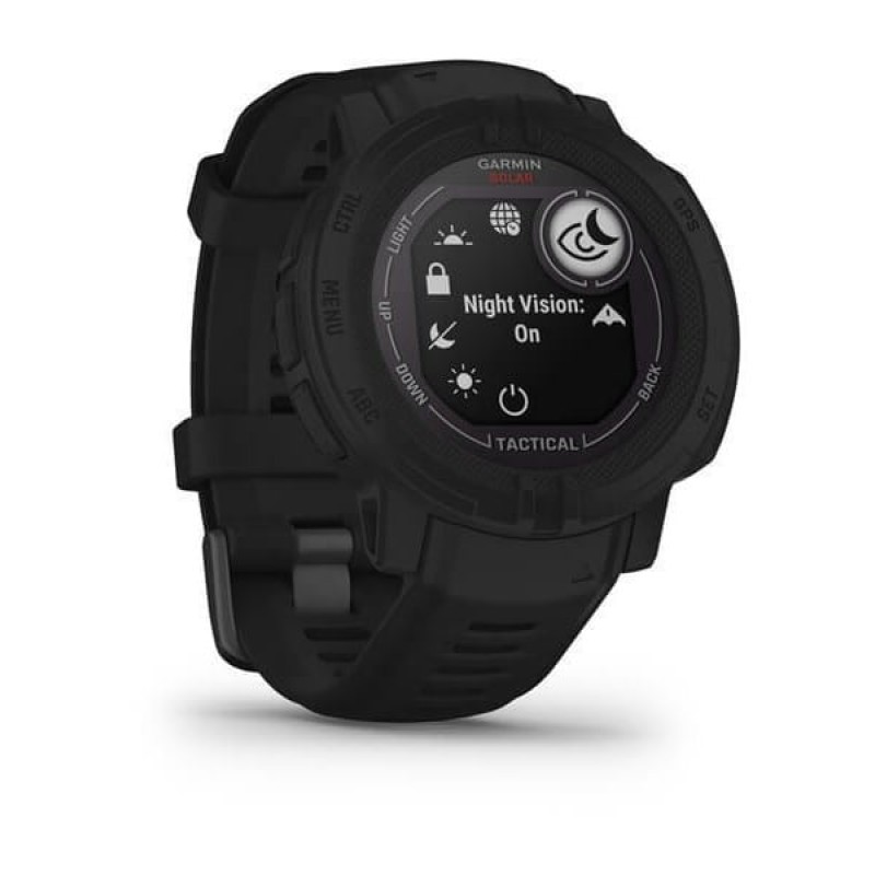 Garmin Instinct 2 Solar Tactical Edition 45mm Αδιάβροχο Smartwatch με Παλμογράφο (Black) (010-02627-03)