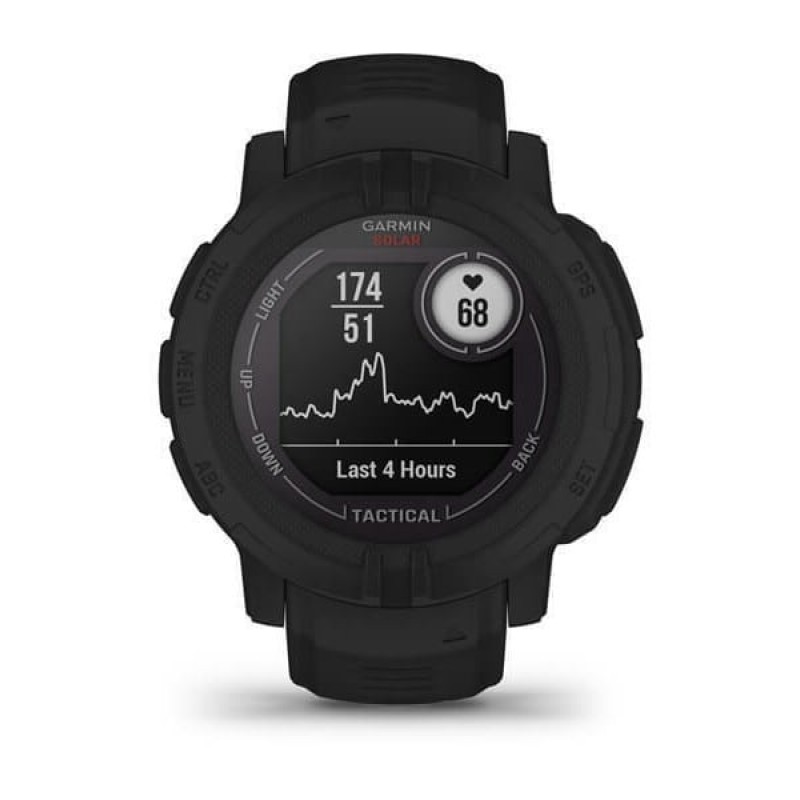 Garmin Instinct 2 Solar Tactical Edition 45mm Αδιάβροχο Smartwatch με Παλμογράφο (Black) (010-02627-03)