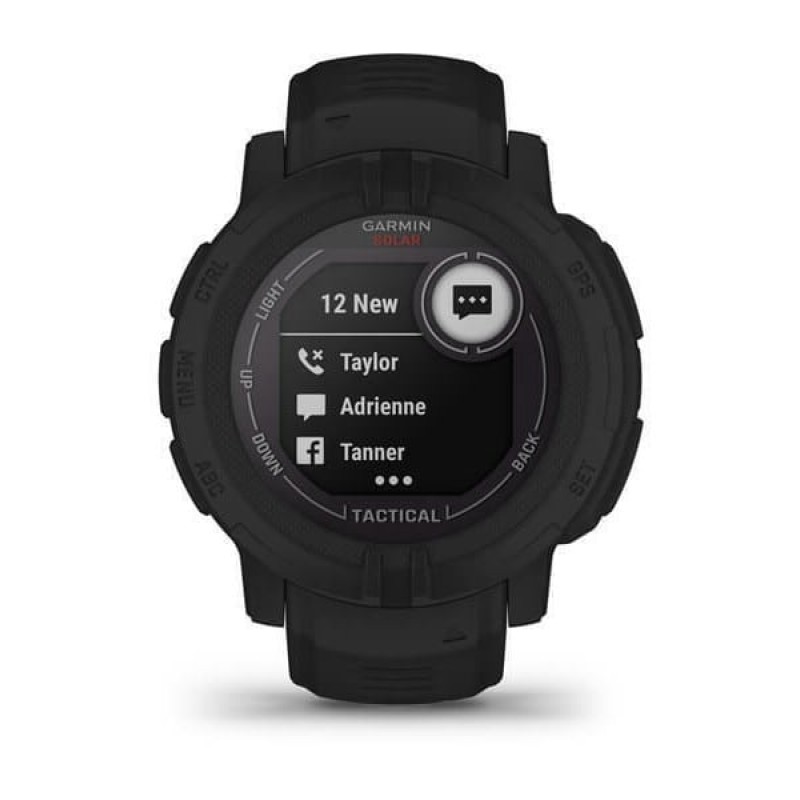 Garmin Instinct 2 Solar Tactical Edition 45mm Αδιάβροχο Smartwatch με Παλμογράφο (Black) (010-02627-03)