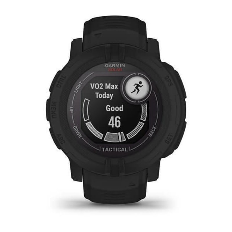 Garmin Instinct 2 Solar Tactical Edition 45mm Αδιάβροχο Smartwatch με Παλμογράφο (Black) (010-02627-03)