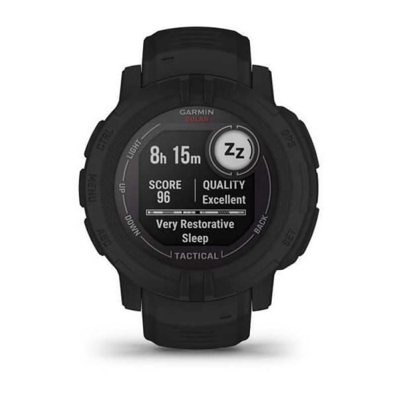 Garmin Instinct 2 Solar Tactical Edition 45mm Αδιάβροχο Smartwatch με Παλμογράφο (Black) (010-02627-03)