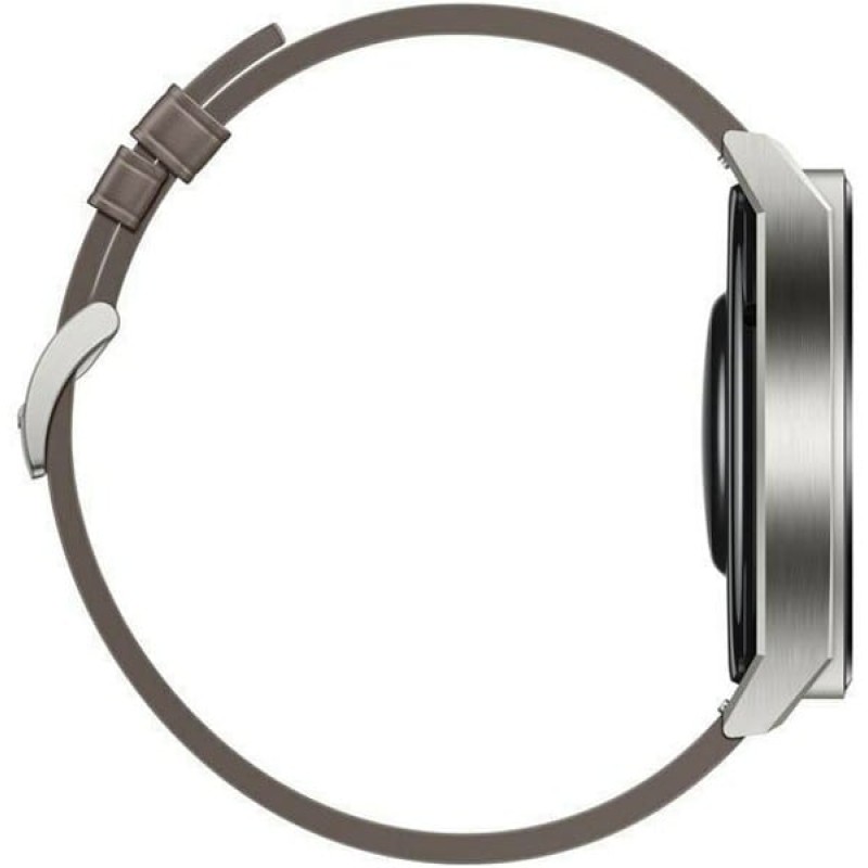 Huawei Watch GT 3 Pro Titanium 46mm Αδιάβροχο με Παλμογράφο (Gray Leather) (55028467)