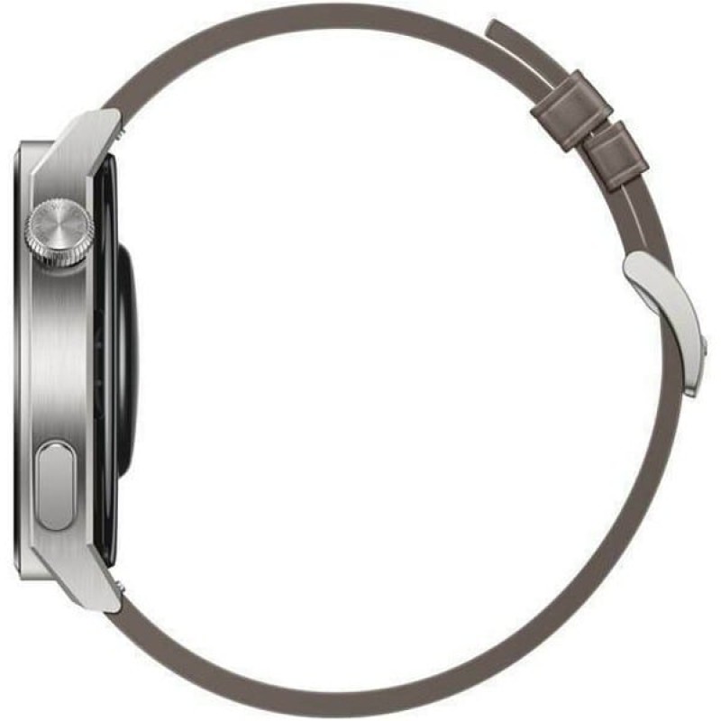 Huawei Watch GT 3 Pro Titanium 46mm Αδιάβροχο με Παλμογράφο (Gray Leather) (55028467)