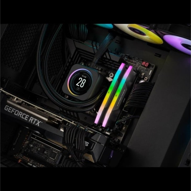 Corsair Vengeance 32GB DDR5 RAM με 2 Modules (2x16GB) και Ταχύτητα 6000 για Desktop (CMH32GX5M2D6000C36)