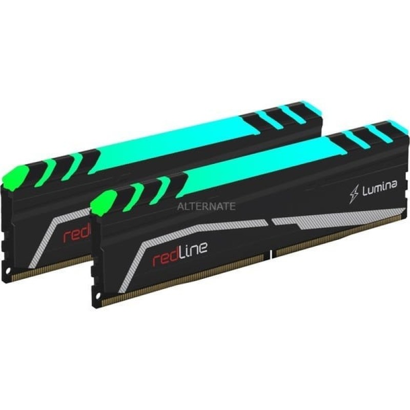 Mushkin Redline Lumina RGB 16GB DDR4 RAM με 2 Modules (2x8GB) και Ταχύτητα 3600 για Desktop (MLA4C360EKKT8GX2)