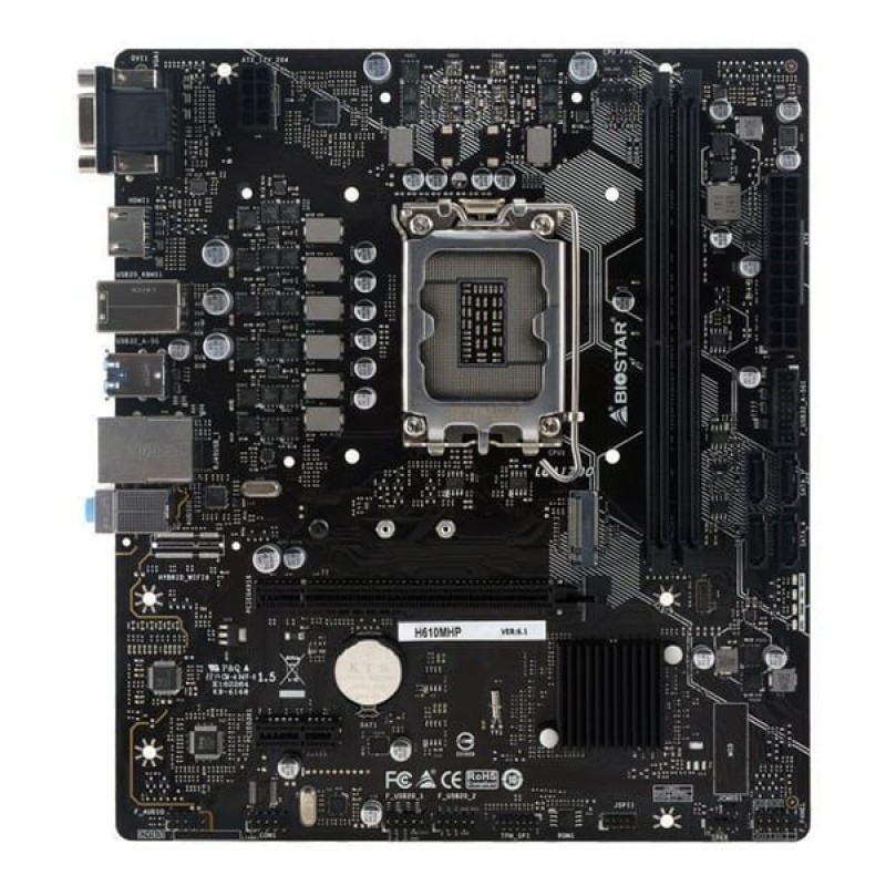 Biostar H610MHP Ver. 6.1 Motherboard Micro ATX με Intel 1700 Socket