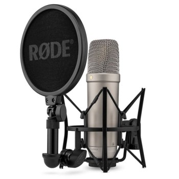 Rode Πυκνωτικό Μικρόφωνο με Καλώδιο XLR σε USB NT1 5th Generation Τοποθέτηση Shock Mounted/Clip On Φωνής σε Ασημί Χρώμα (NT1GEN5)