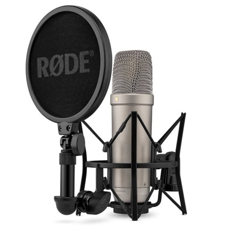 Rode Πυκνωτικό Μικρόφωνο με Καλώδιο XLR σε USB NT1 5th Generation Τοποθέτηση Shock Mounted/Clip On Φωνής σε Ασημί Χρώμα (NT1GEN5)