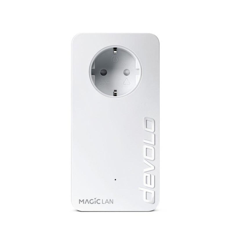 Devolo Magic 2 Lan Triple Powerline για Ενσύρματη Σύνδεση με Passthrough Πρίζα και 3 Θύρες Gigabit Ethernet (8502)