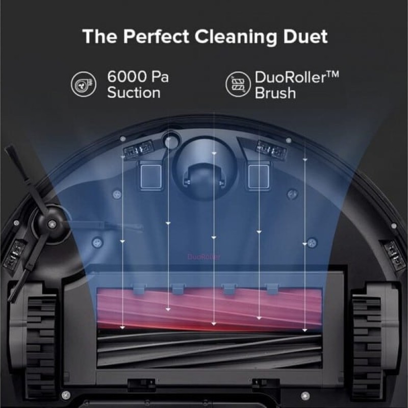 Roborock S8+ Σκούπα Ρομπότ για Σκούπισμα & Σφουγγάρισμα με Χαρτογράφηση και Wi-Fi Λευκή (S8P02-00)