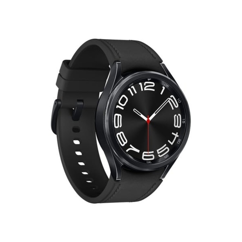 Samsung Galaxy Watch6 Classic LTE Stainless Steel 43mm Αδιάβροχο με Παλμογράφο (Μαύρο) (SM-R955FZKAEUE)