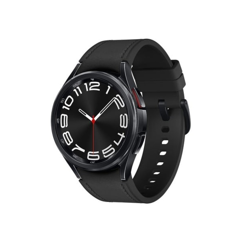 Samsung Galaxy Watch6 Classic LTE Stainless Steel 43mm Αδιάβροχο με Παλμογράφο (Μαύρο) (SM-R955FZKAEUE)