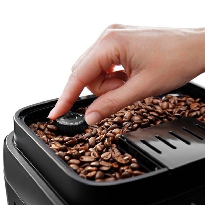 Delonghi Magnifica Evo Πλήρως Αυτόματη Μηχανή Espresso 1450W Πίεσης 15bar για Cappuccino με Μύλο Άλεσης Ασημί (ECAM 290.81.TB)