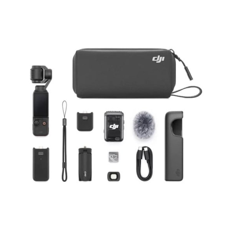 DJI Osmo Pocket 3 Creator Combo Action Camera 4K Ultra HD Μαύρη με Οθόνη 2'' (CP.OS.00000302.01)