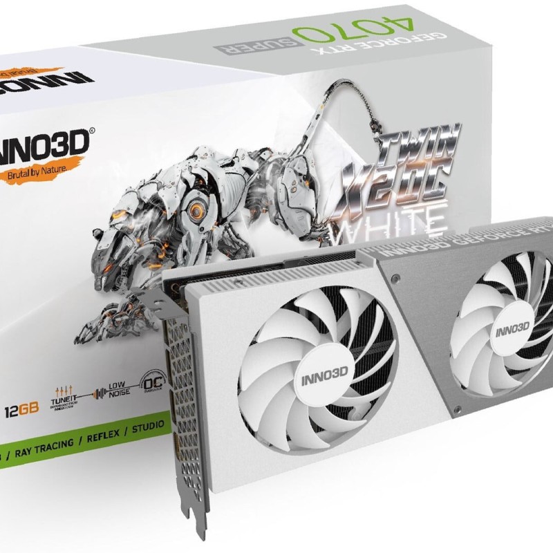Inno3D GEFORCE RTX 4070 SUPER TWIN X2 OC NVIDIA 12 GB GDDR6X (N407S2-126XX-186162W)