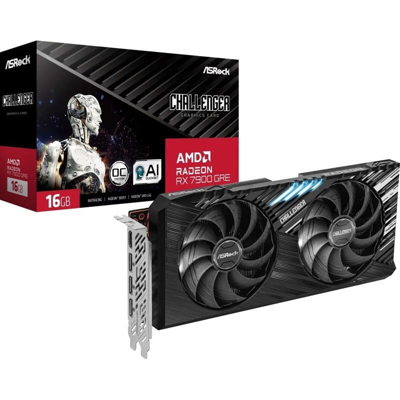 ASRock Radeon RX 7900 GRE 16GB GDDR6 Challenger OC Κάρτα Γραφικών (RX7900GRE CL 16GO)