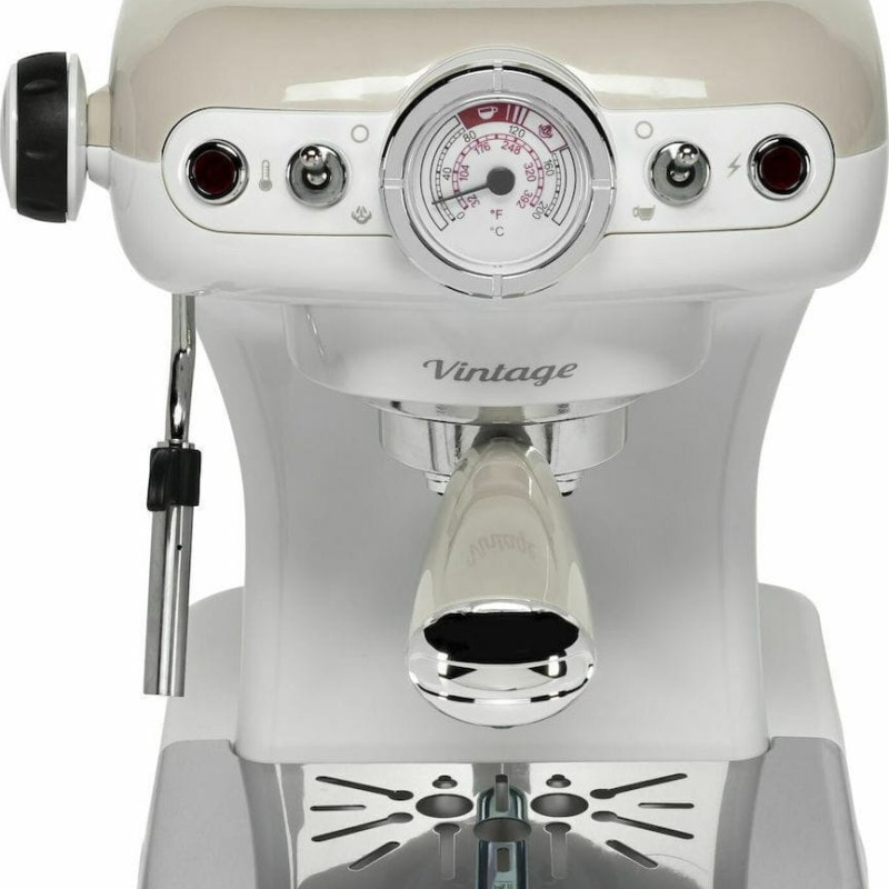 Ariete 1389/13 Vintage Μηχανή Espresso 900W Πίεσης 15bar Μπεζ (00M138913AR0)