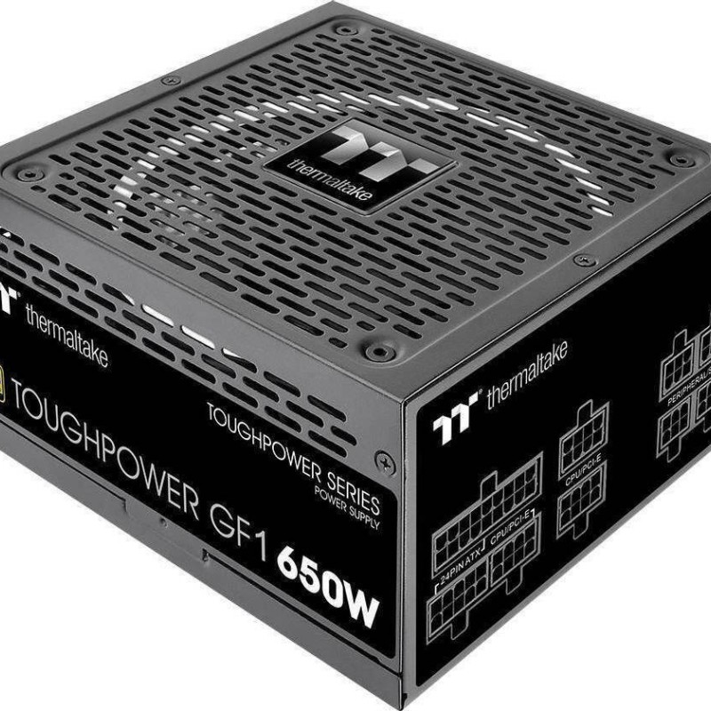 Thermaltake ToughPower GF1 650W Μαύρο Τροφοδοτικό Υπολογιστή Full Modular 80 Plus Gold
