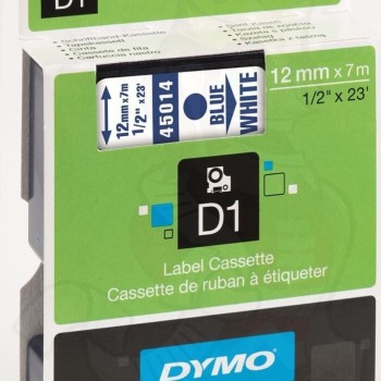 Dymo 45014 Ταινία Ετικετογράφου 7m x 12mm S0720540 σε Λευκό Χρώμα (S0720540)