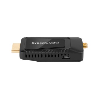 Kruger & Matz Mini Tuner DVB-T2 H.265 Ψηφιακός Δέκτης Mpeg-4 Full HD (1080p) Σύνδεσεις HDMI / USB