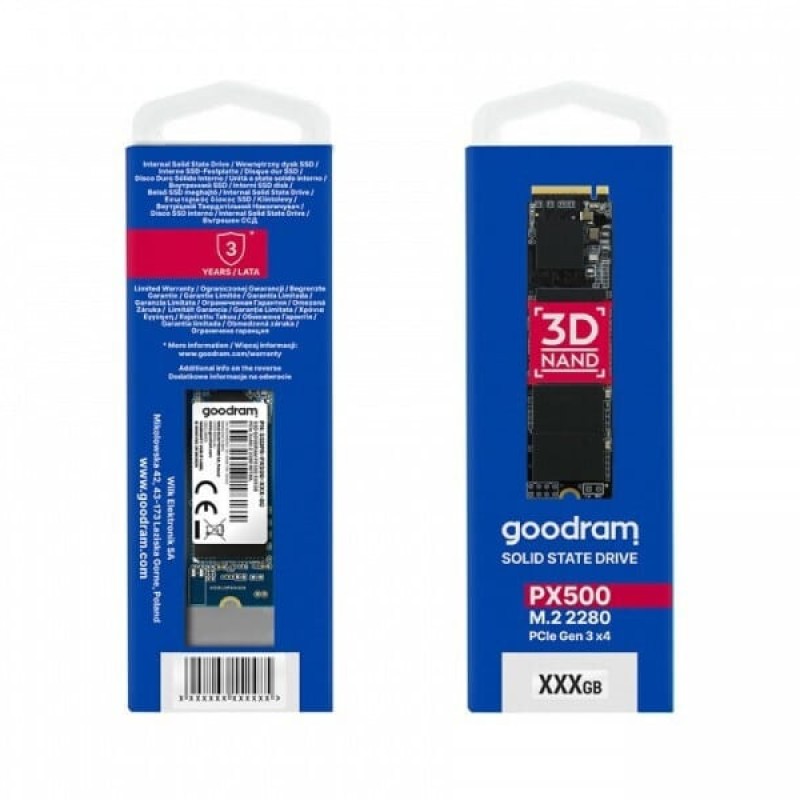 GoodRAM PX500 GEN.2 SSD 256GB M.2 NVMe PCI Express 3.0 (SSDPR-PX500-256-80-G2)