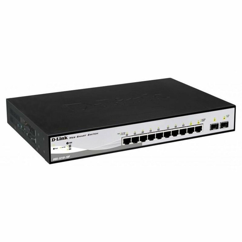 D-Link DGS-1210-10P/E Managed L2 PoE Switch με 10 Θύρες Gigabit (1Gbps) Ethernet και 2 SFP Θύρες