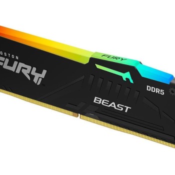 Kingston Fury Beast RGB 8GB DDR5 RAM με Ταχύτητα 6000 για Desktop (KF560C36BBEA-8) (KF560C36BBEA-8)