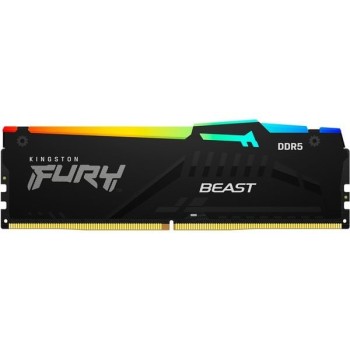 Kingston Fury Beast RGB 8GB DDR5 RAM με Ταχύτητα 6000 για Desktop (KF560C36BBEA-8) (KF560C36BBEA-8)