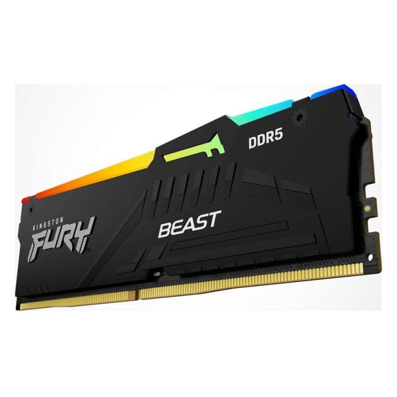 Kingston Fury Beast RGB 8GB DDR5 RAM με Ταχύτητα 6000 για Desktop (KF560C36BBEA-8) (KF560C36BBEA-8)