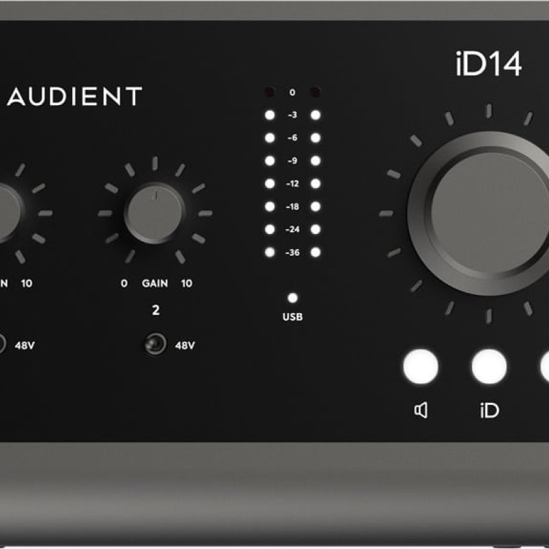 Audient Εξωτερική Επαγγελματική Κάρτα Ήχου iD14 MKII Συνδεσιμότητα USB για PC (41000034)