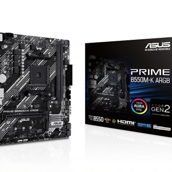 Asus Prime B550M-K ARGB Motherboard Micro ATX με AMD AM4 Socket (90MB1GC0-M0EAY0)