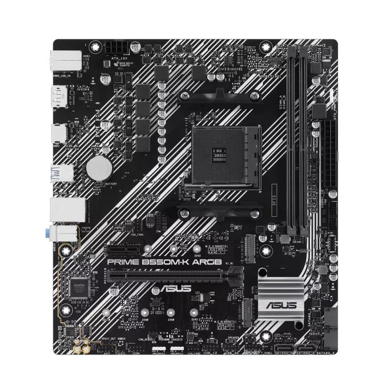 Asus Prime B550M-K ARGB Motherboard Micro ATX με AMD AM4 Socket (90MB1GC0-M0EAY0)