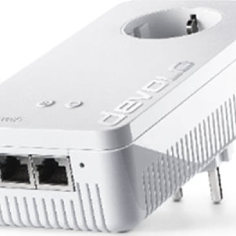 Devolo Magic 1 WiFi 2-1 Powerline Διπλού Kit για Ασύρματη Σύνδεση Wi‑Fi 5 με Passthrough Πρίζα και 2 Θύρες Ethernet (8359)