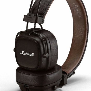 Marshall Major IV Ασύρματα/Ενσύρματα On Ear Ακουστικά με 80 ώρες Λειτουργίας και Quick Charge Καφέ (1006127)