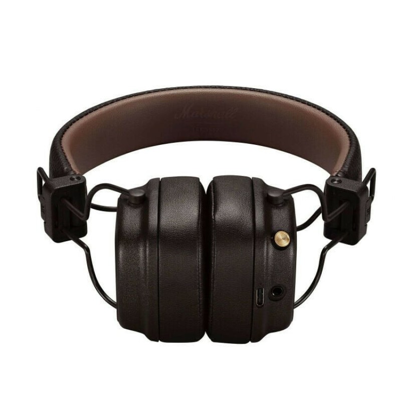 Marshall Major IV Ασύρματα/Ενσύρματα On Ear Ακουστικά με 80 ώρες Λειτουργίας και Quick Charge Καφέ (1006127)