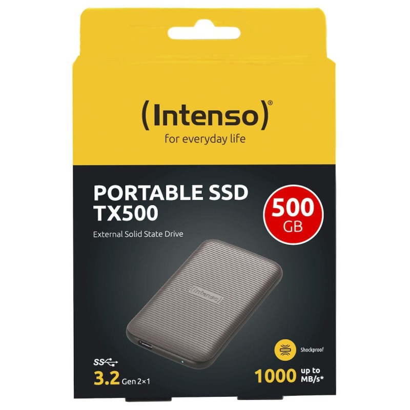 Intenso TX500 USB 3.2 Εξωτερικός SSD 500GB 2.5" Καφέ
